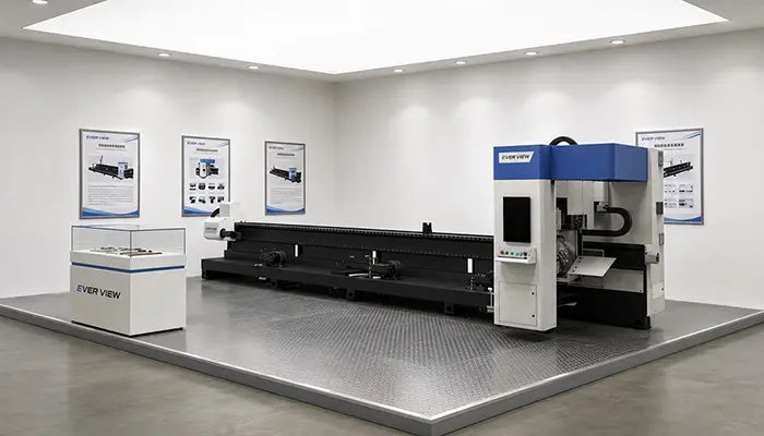 パイプ材の加工をサポートする3スピンドルパイプ切断機